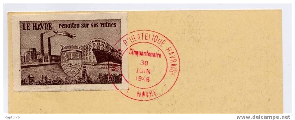 SUPERBE CARTE POSTALE DE LA JOURNEE DU TIMBRE DE 1946 - ....-1949