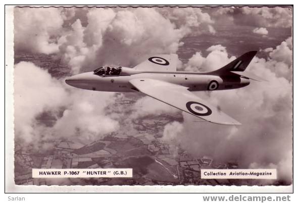 HAWKER P 1067 " HUNTER " ( GB )  Collection AVIATION-MAGAZINE - 1946-....: Moderne