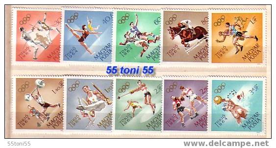 HONGRIE / Hungary  1964  Olympic Games Tokio   10v.-MNH - Zomer 1964: Tokyo