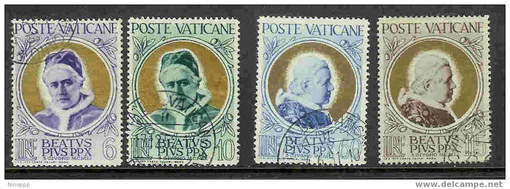 Vatican City-1951 Pope Pius X  Used Set - Used Stamps