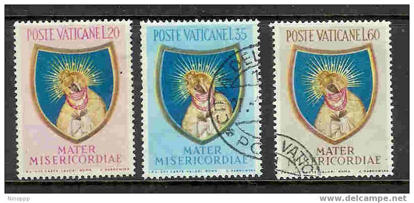 Vatican City-1954 End Of Marian Year  Used Set - Used Stamps