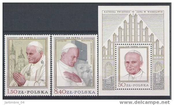 1979 POLOGNE  2453-53+ PA 83** Série Complète + Bloc Jean-Paul II - Ongebruikt