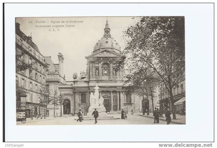 75 Dép.- 34. Paris.- Eglise De La Sorbonne.Monument Auguste Comte. C.L.C. - Autres Monuments, édifices