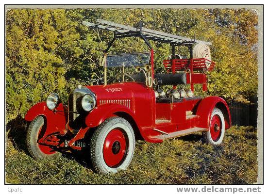 DE DION BOUTON 1924 : Voiture De Pompier - Moteur 4 Cylindres - Feuerwehr