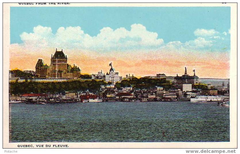 Québec Vue Du Fleuve Saint-Laurent - Quebec From The St. Lawrence River - Jamais Utilisée - Québec - La Cité