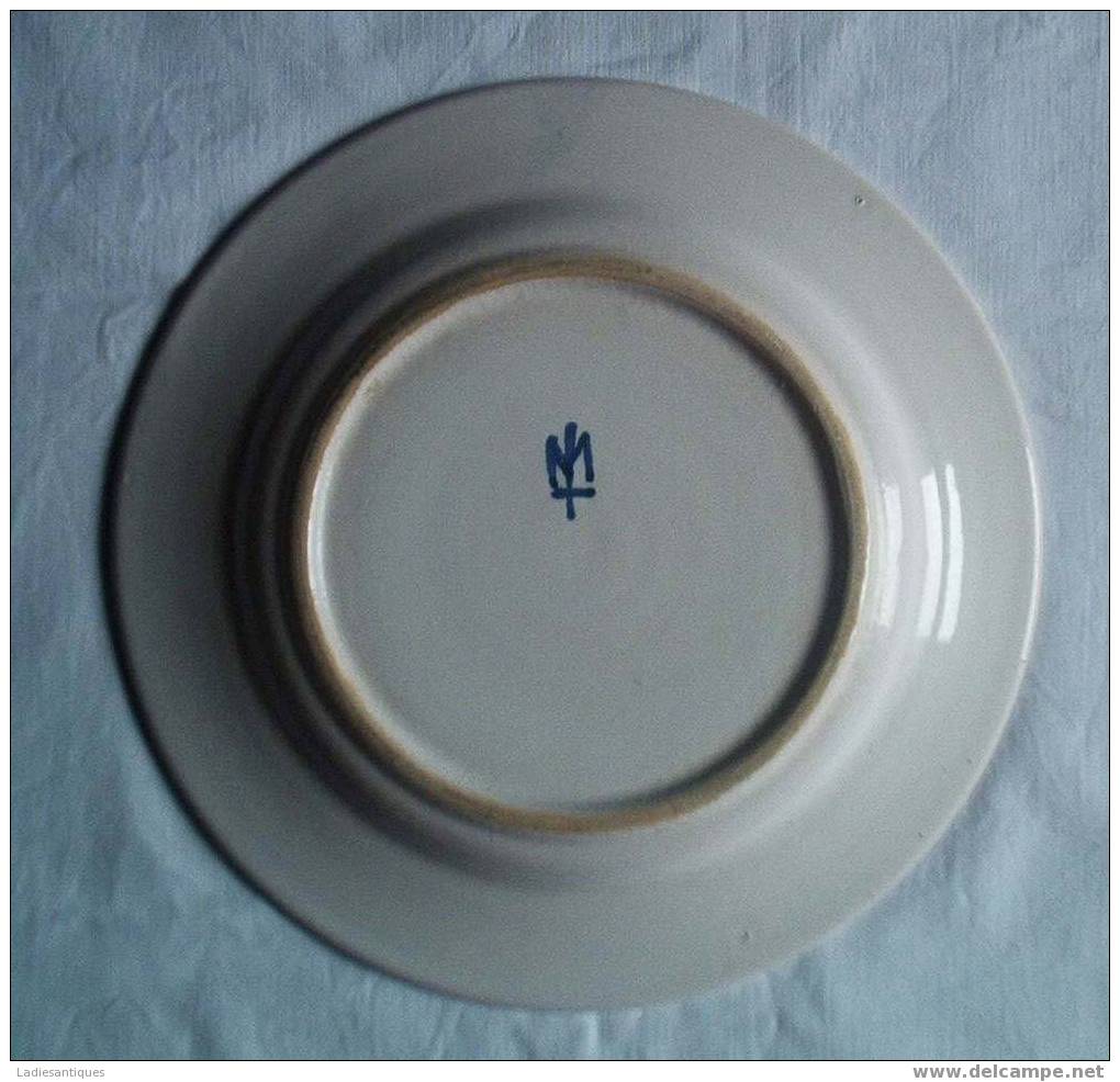 Assiette - Bord - Plate  - AS 1337 - Malicorne (FRA)