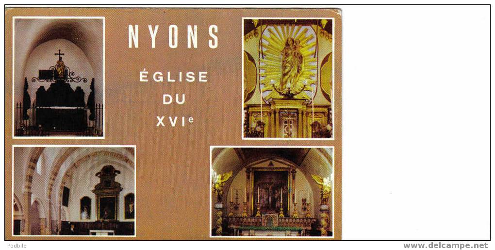 Carte Postale De Nyons - Eglise Du XVI ème, Vues Intérieures - Nyons