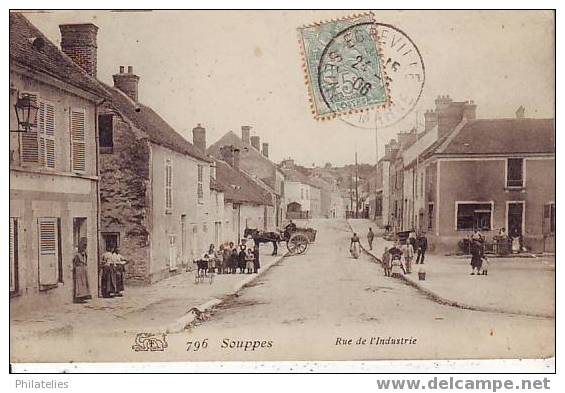 SOUPPES   RUE DE L INDUSTRIE  1906 - Souppes Sur Loing