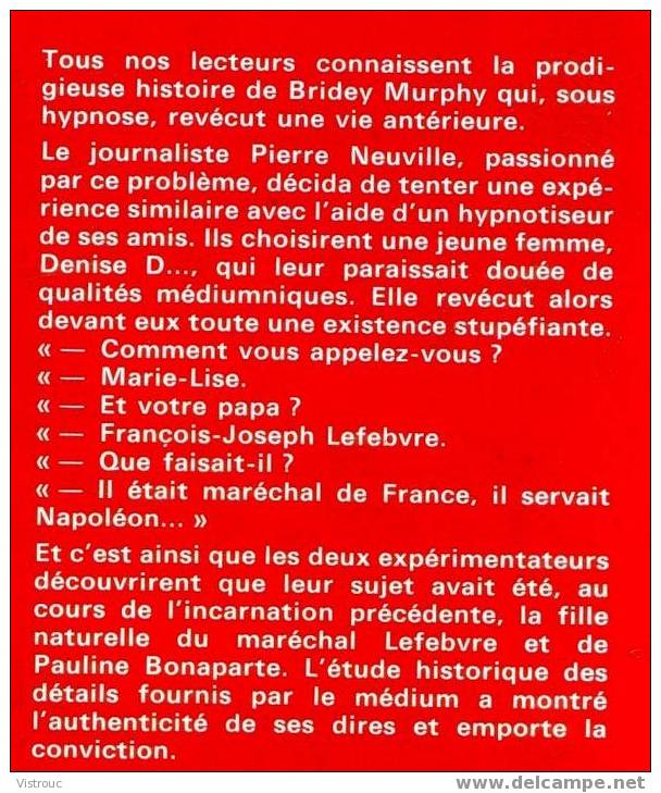 Ces Autres Vies Que Vous Avez Pourtant Vécues  - Collection J'AI LU N°A 301 - L'aventure  Myst. - Pierre NEUVILLE - Fantasy