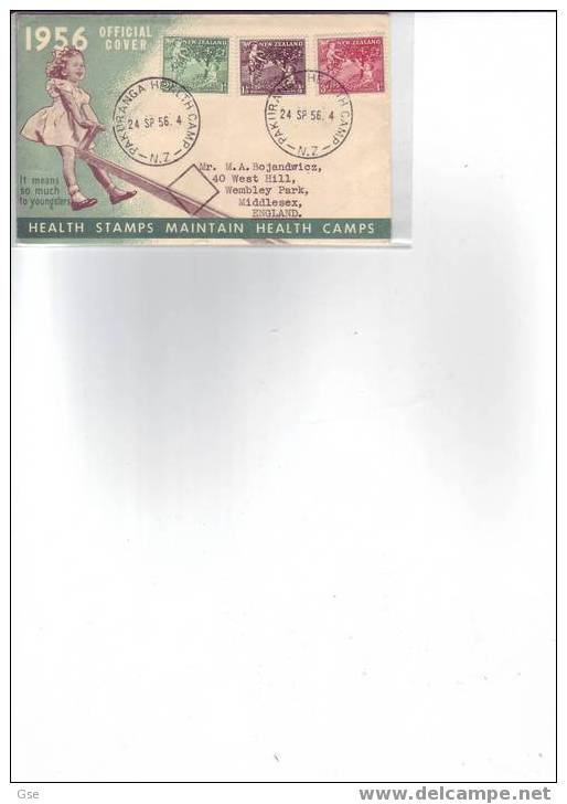 NUOVA ZELANDA 1956 - FDC . Special Cancel - Yvert 356/58 - FDC