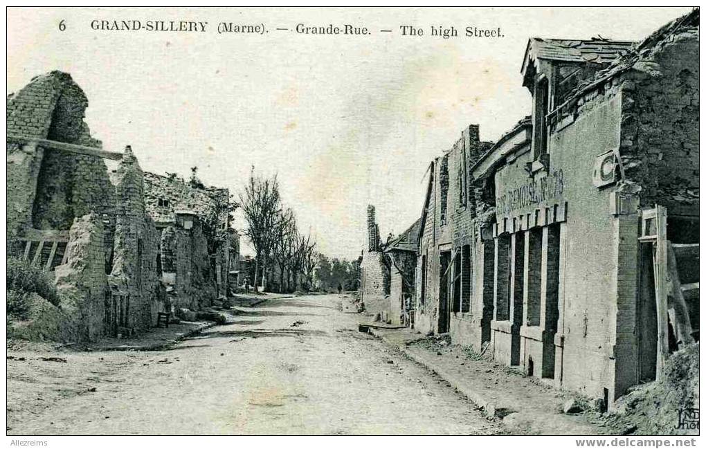 CPA  51: SILLERY La Grande Rue Avec Société Rémoise - Sillery