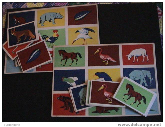 Maternelle / Ancien JEU De LOTO ANIMAUX/ 5 CARTONS COMPLETS/crabe, Chameau, Chèvre , Chat.... - Autres & Non Classés