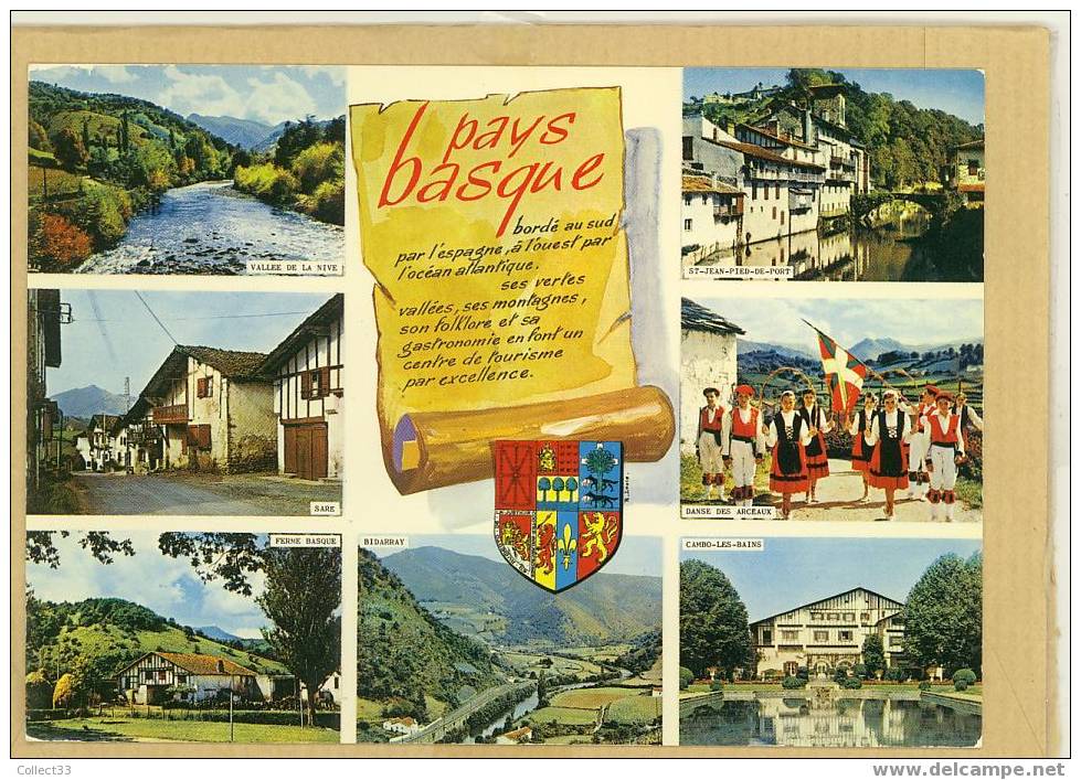 Pays Basque-Vallée De La Nive, Sare, Bidarray,Cambo-les-Bains,St-Jean-Pied-de-Port - CPM écrite - Ed Cap-Théojac Sans N° - Aquitaine