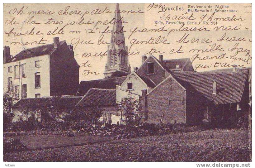 SCHAERBEEK = Environs De L'église St Servais  (Nels  S.1   N° 234)  1904 - Schaarbeek - Schaerbeek