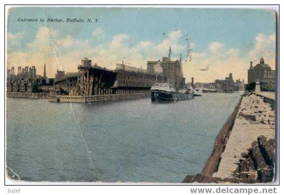 USA, Buffalo, N. Y.: Harbor. Old And Vintage Postcard - Buffalo