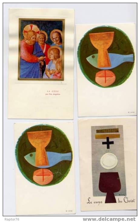 LOT INTERESSANT D´IMAGES DE COMMUNION MODERNE - Images Religieuses