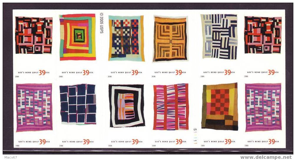 U.S.  QUILTS Of GEE BEND   ** - 1981-...