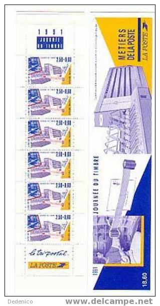 CARNET NON PLIE NEUF  :  JOURNEE DU TIMBRE 1991 - Dag Van De Postzegel