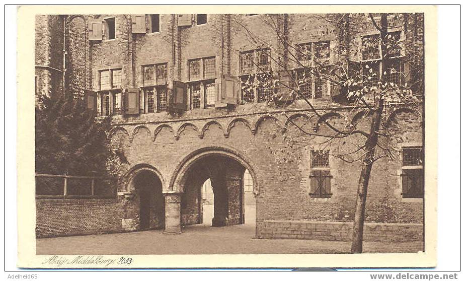 Av/Lot 3 PK, CPA, Abdij, Abbaye Middelburg, Uitg. F. B. Den Boer - Middelburg