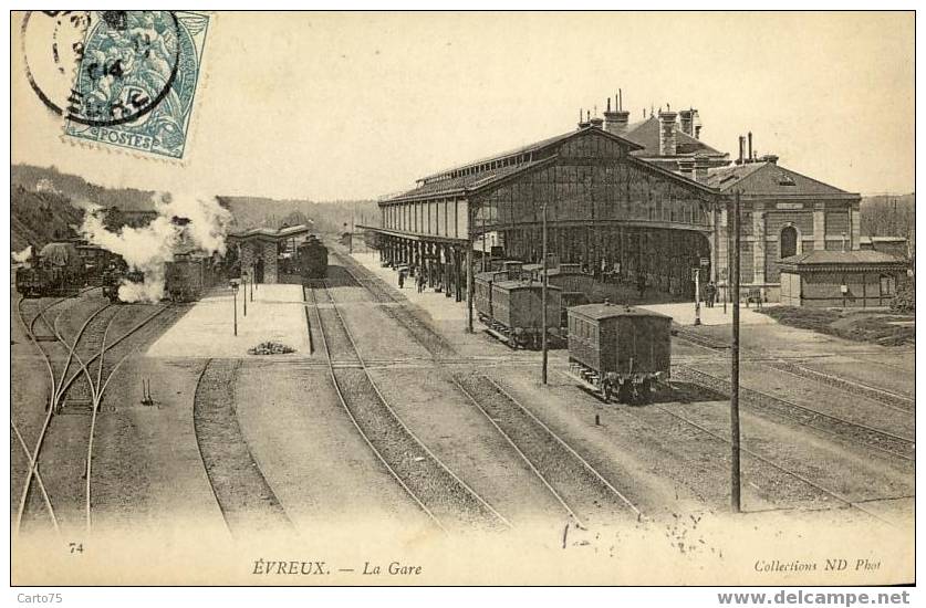 EVREUX 27 - La Gare - TRAINS - Stazioni Con Treni