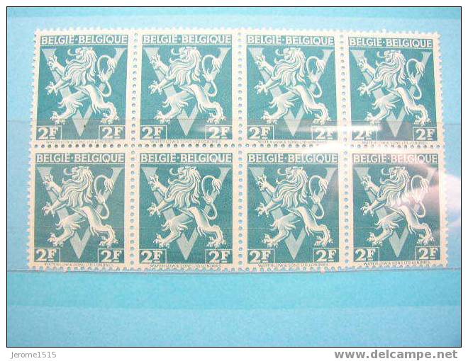 Lion Héraldique ORNE D'UN GRAND V 1944 COB N° 684A **  & - Unused Stamps