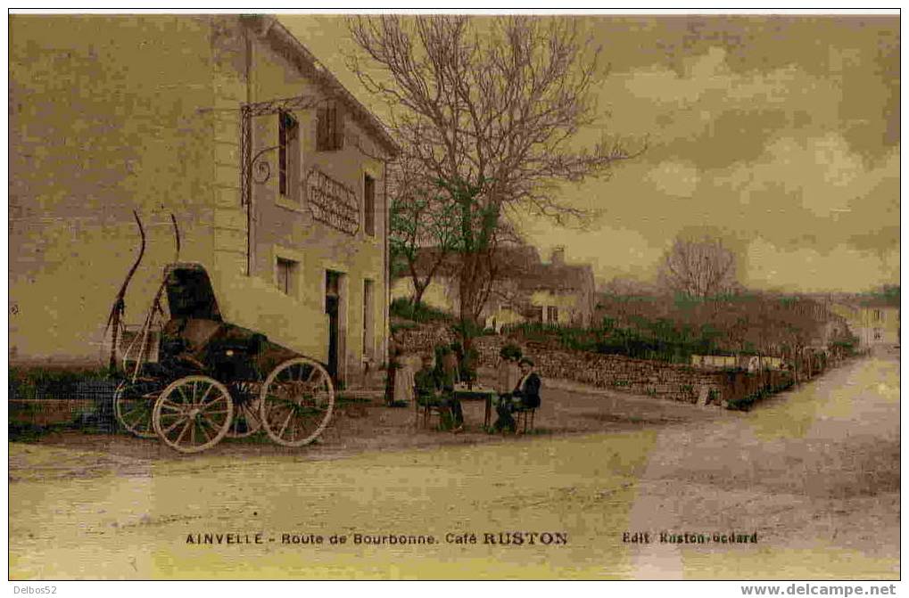 Ainvelle - Route De Bourbonne - Cafe Ruston - Anould