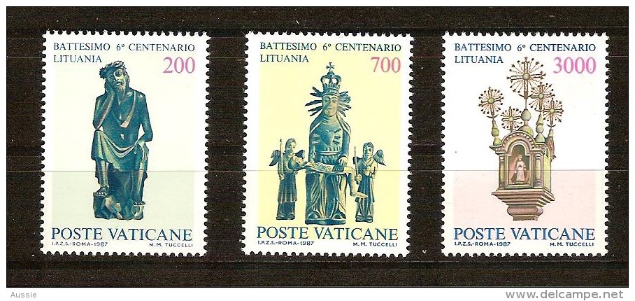 Vatikaan Vatican 1987 Yvertnr. 806-08 *** MNH Cote 9,50 € - Neufs