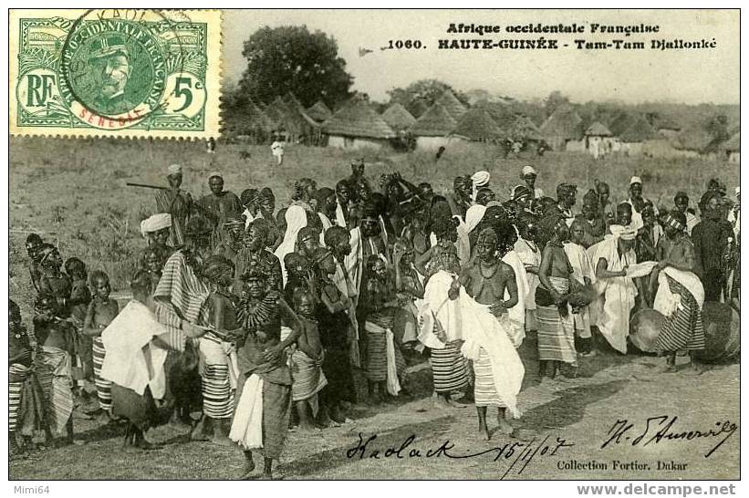 SENEGAL .  AFRIQUE OCCIDENTALE -  HAUTE- GUINEE - TAM- TAM  DJALIONKE . - Sudán