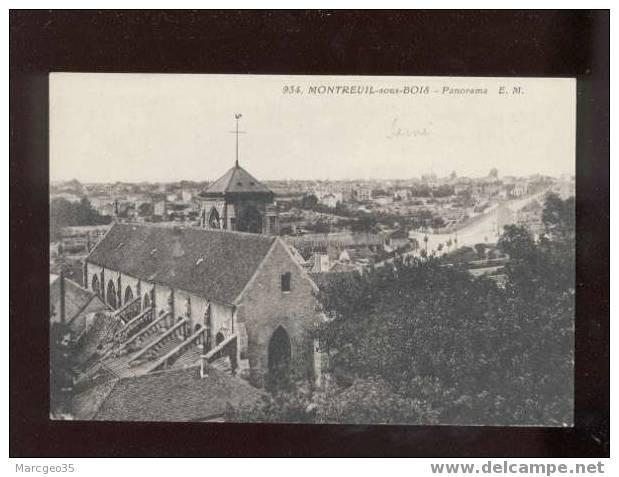 008889 Montreuil Sous Bois Panorama édit.E.M. N°934 - Neuilly Plaisance