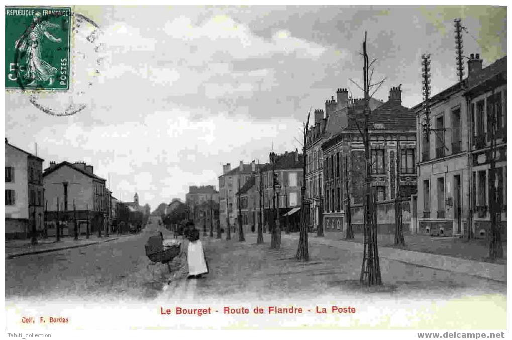 LE BOURGET - Route De Flandre - La Poste - Le Bourget