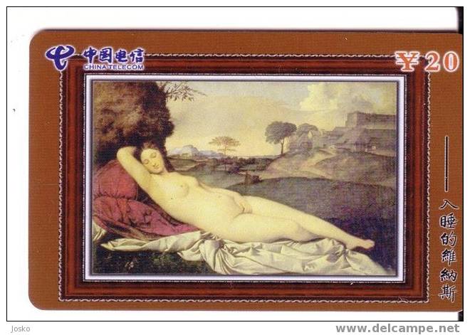 GIORGIONE - Peinture - Painting – Tableau - Paintings - Peinture - Tableaux - Gamaelde - Pintura - Venera Sleeping Venus - Pittura