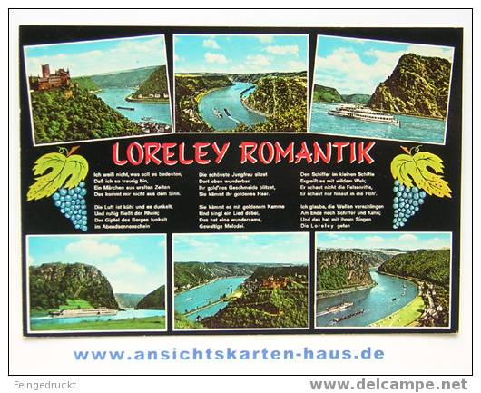 D 3512 - Loreley Romantik - Liederkarte, Nicht Gelaufen - Loreley