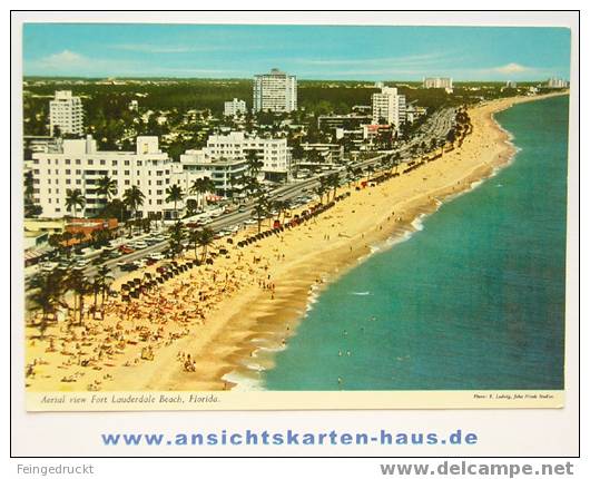 D 3527 - Aerial View Fort Lauderdale Beach, Florida. - CAk - Fort Lauderdale