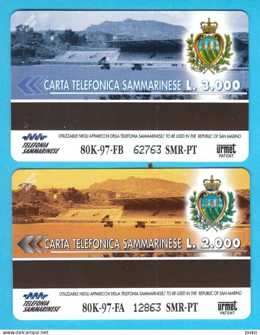 JUVENTUS FC - San Marino Complette Set Of 2. Cards * MINT - NEVER USED * Football Fussball Soccer Calcio Italy Italia - San Marino