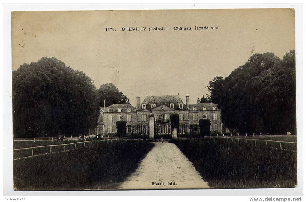 J3 - CHEVILLY - Château, Façade Sud (1915 - CACHET MILITAIRE 113ème Régiment De CHEVILLY) - Other & Unclassified