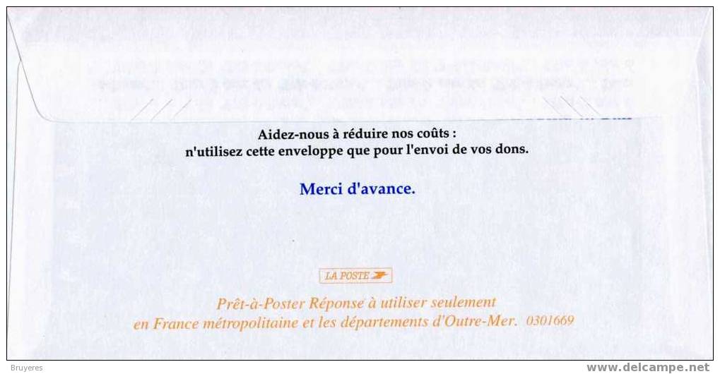 PAP Réponse "Nos Petits Frères Et Soeurs" Avec Timbre "Luquet / RF" - Au Verso N° 0301669 - Listos Para Enviar: Respuesta /Luquet