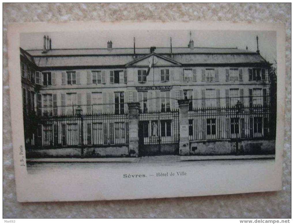 92 SEVRES  HOTEL DE VILLE - Sevres