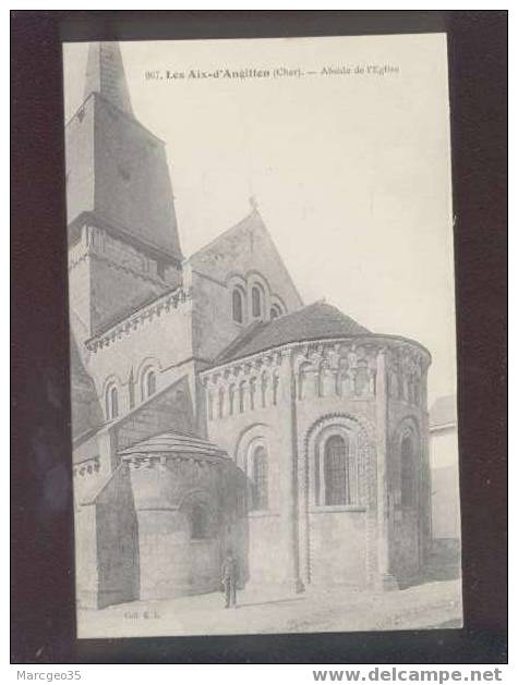 008900 Les Aix D´ Angillon L'abside Del´église édit.E.L. N°967 - Les Aix-d'Angillon
