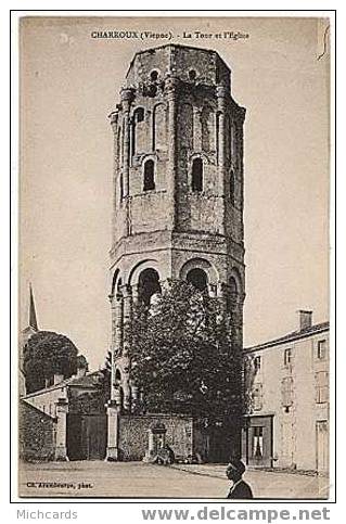 CPA 86 CHARROUX - La Tour Et L Eglise - Charroux