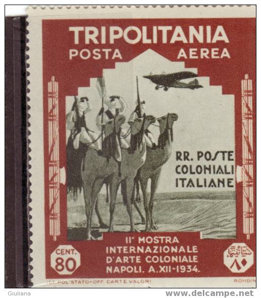 Italia Colonie - Tripolitania   N. A44**  (Sassone) 1934 2^ Mostra Int.Arte Coloniale - Tripolitania