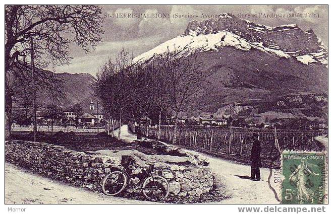 Avenue De La Gare Et  L'Arclusaz Alt.2046 M - Saint Pierre D'Albigny