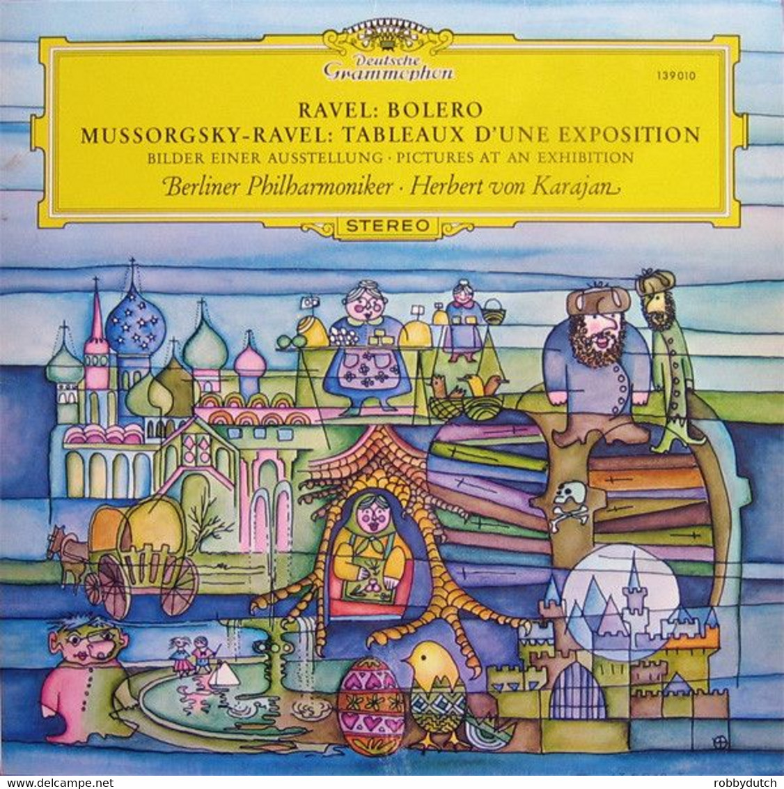 * LP * MUSSORGSKY / RAVEL - PICTURES AT AN EXHIBITION / BOLERO - BERLINER PHILHARMONIC / KARAJAN - Classique