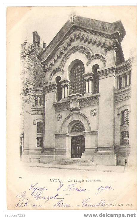 LYON TEMPLE PROTESTANT - Andere & Zonder Classificatie