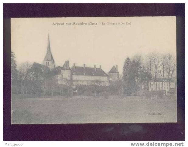 18 Argent Sur Sauldre Le Château édit.morier - Argent-sur-Sauldre