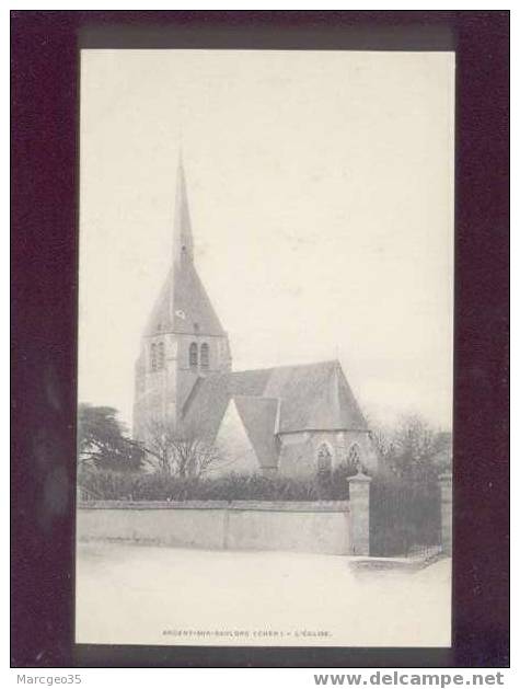 008905 Argent Sur Sauldre L'église édit.breger Belle Carte Précurseur - Argent-sur-Sauldre