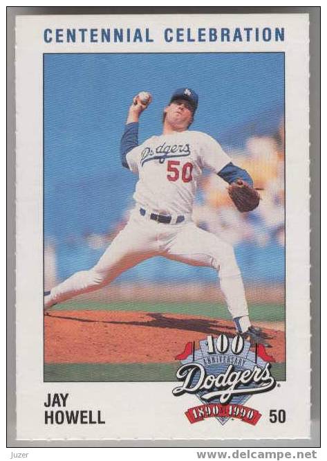 Jay Howell - L.A. Dodgers - 1990 - # 50 - 1990-1999