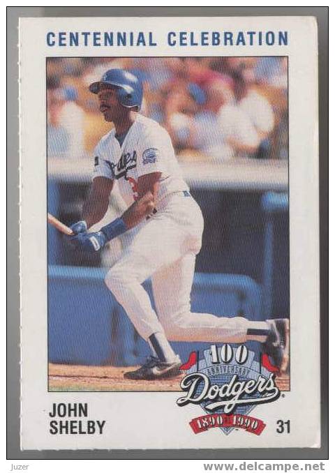 John Shelby - L.A. Dodgers - 1990 - # 31 - 1990-1999