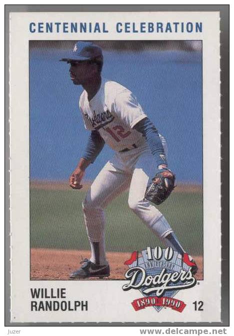 Willie Randolph - L.A. Dodgers - 1990 - # 12 - 1990-1999