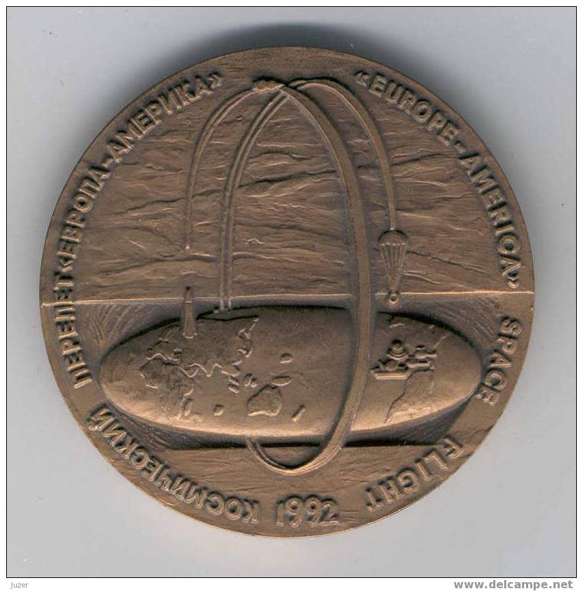 Russian Medal Europe-America Space Flight '92 - Other & Unclassified