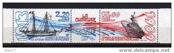 TAAF     Neuf **  Y. Et T. N° PA 106A Triptique Avec Vignette        Cote: 8,40 Euros - Airmail